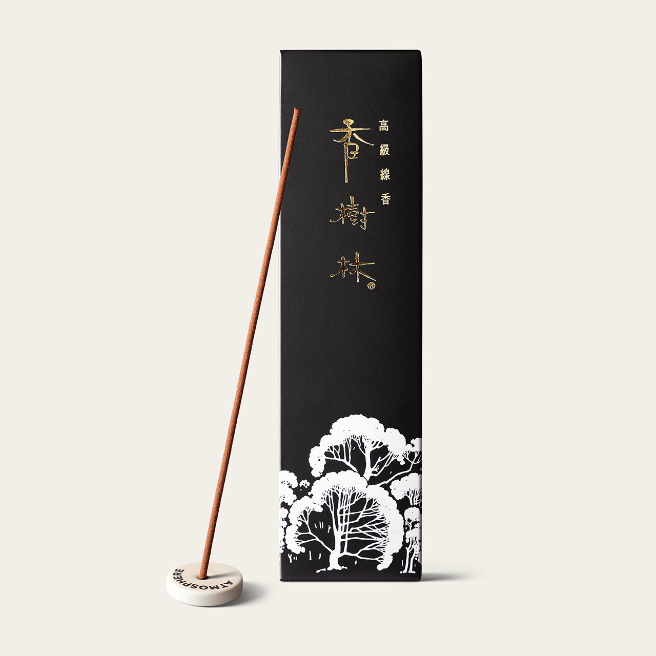Gyokushodo Kojurin Japanese incense sticks (25 sticks) with Atmosphere ceramic incense holder