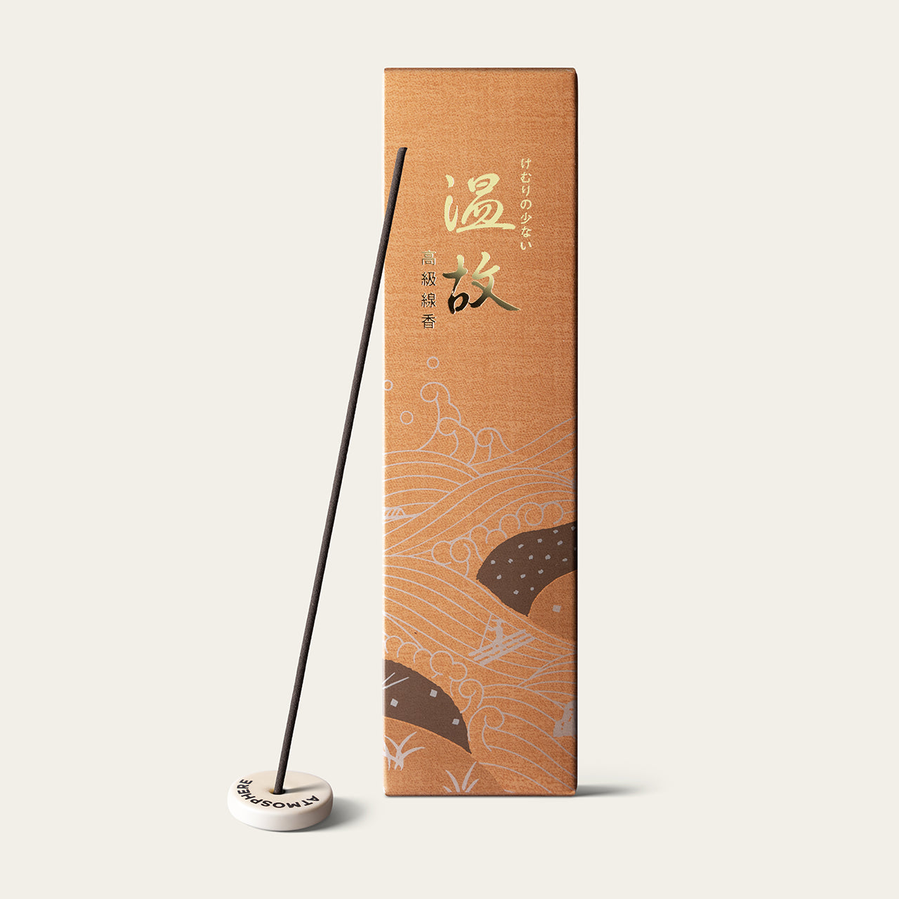 Gyokushodo Onko Homage Japanese incense sticks (25 sticks) with Atmosphere ceramic incense holder