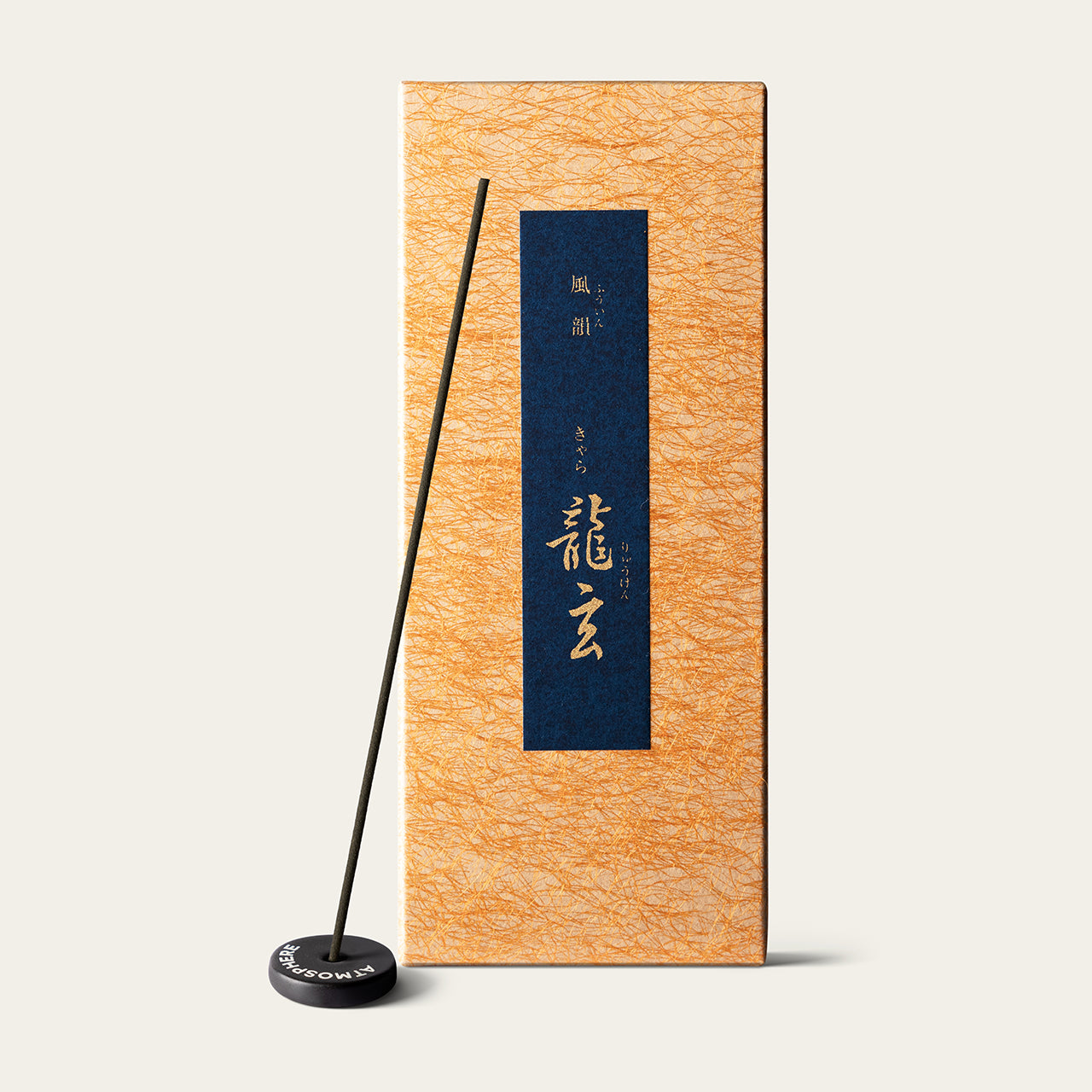 Minorien Fuin Fu-In Kyara Ryugen Japanese incense sticks (12 sticks) with Atmosphere ceramic incense holder