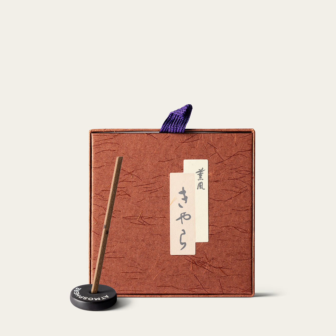 Minorien Kunpu Kunpu Kyara Japanese incense sticks (40 sticks) with Atmosphere ceramic incense holder