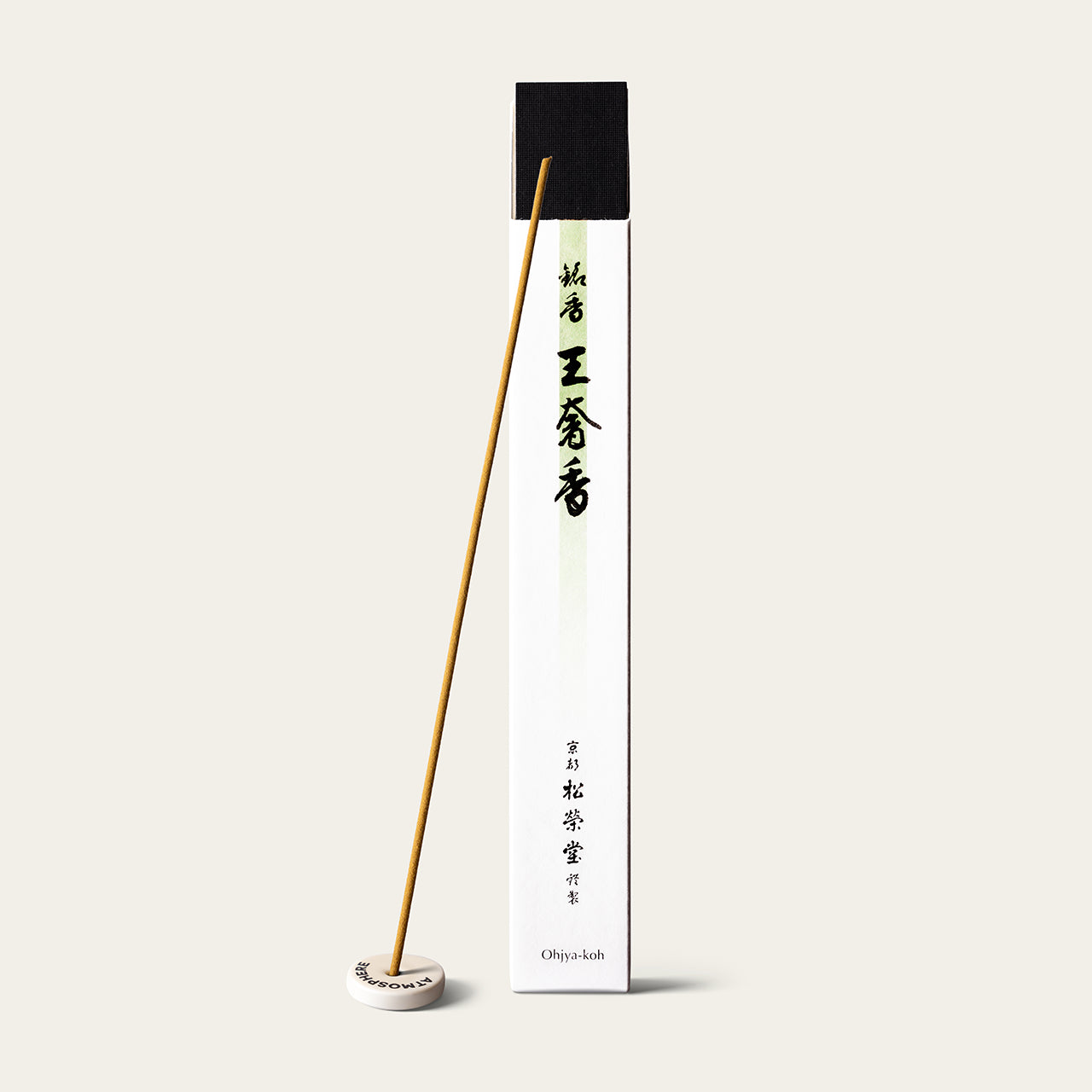Shoyeido Premium King's Aroma · Ohjya-koh Japanese incense sticks (36 sticks) with Atmosphere ceramic incense holder