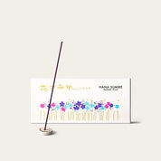 Gyokushodo Hana Sumire Violet Japanese incense sticks (280 sticks) with Atmosphere ceramic incense holder