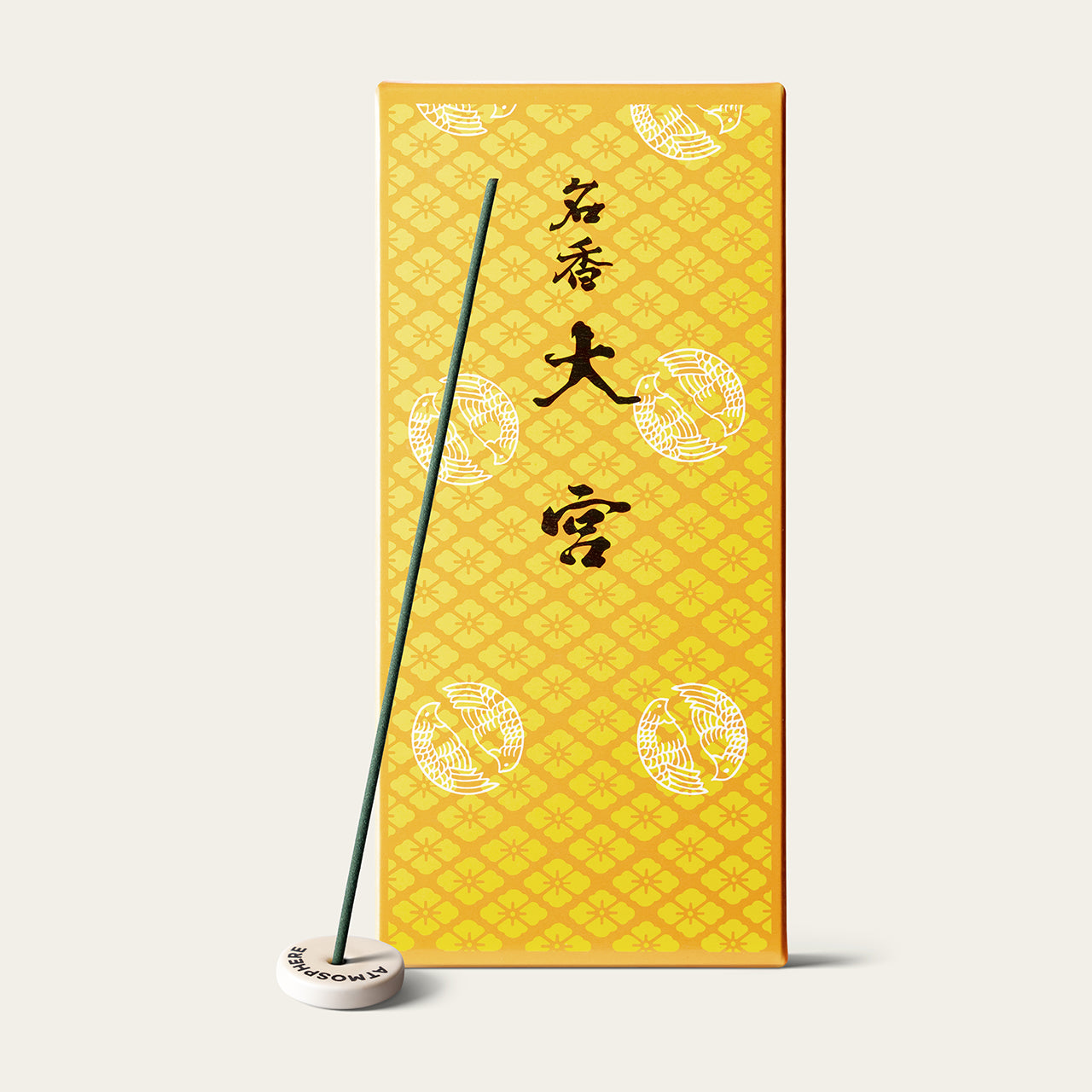 Gyokushodo Omiya Grand Palace Japanese incense sticks (280 sticks) with Atmosphere ceramic incense holder