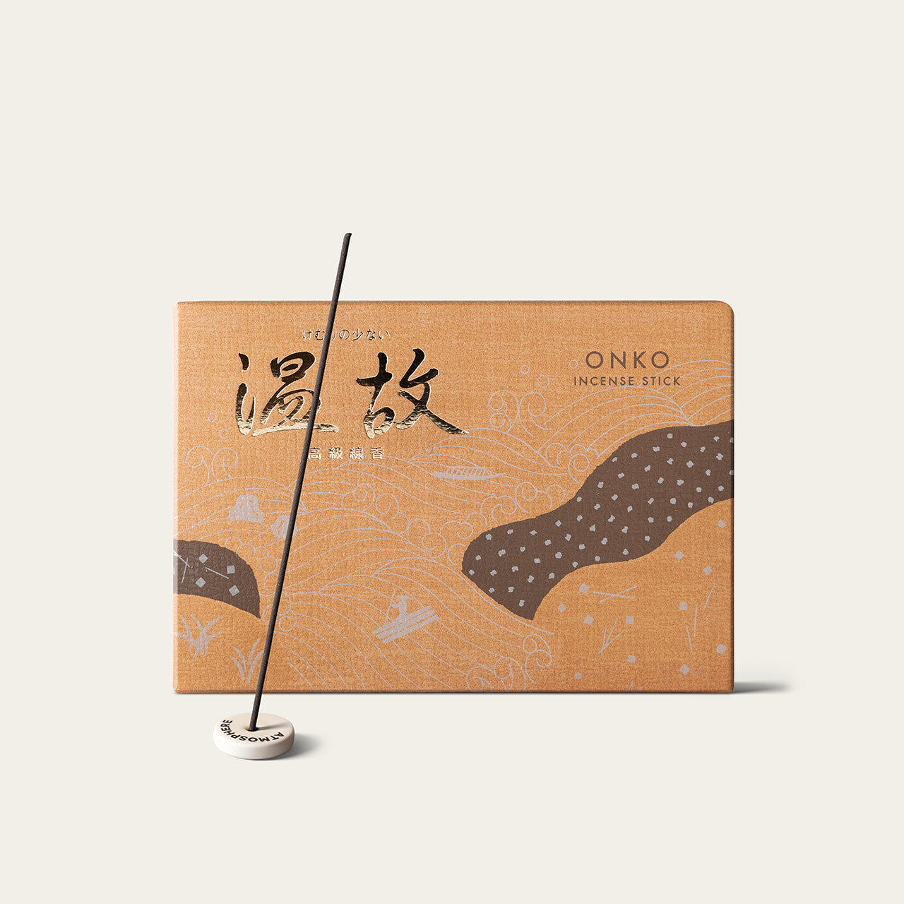 Gyokushodo Onko Homage Japanese incense sticks (500 sticks) with Atmosphere ceramic incense holder