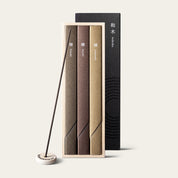 Kousaido Waki Trio Set Japanese incense sticks (75 sticks) with Atmosphere ceramic incense holder