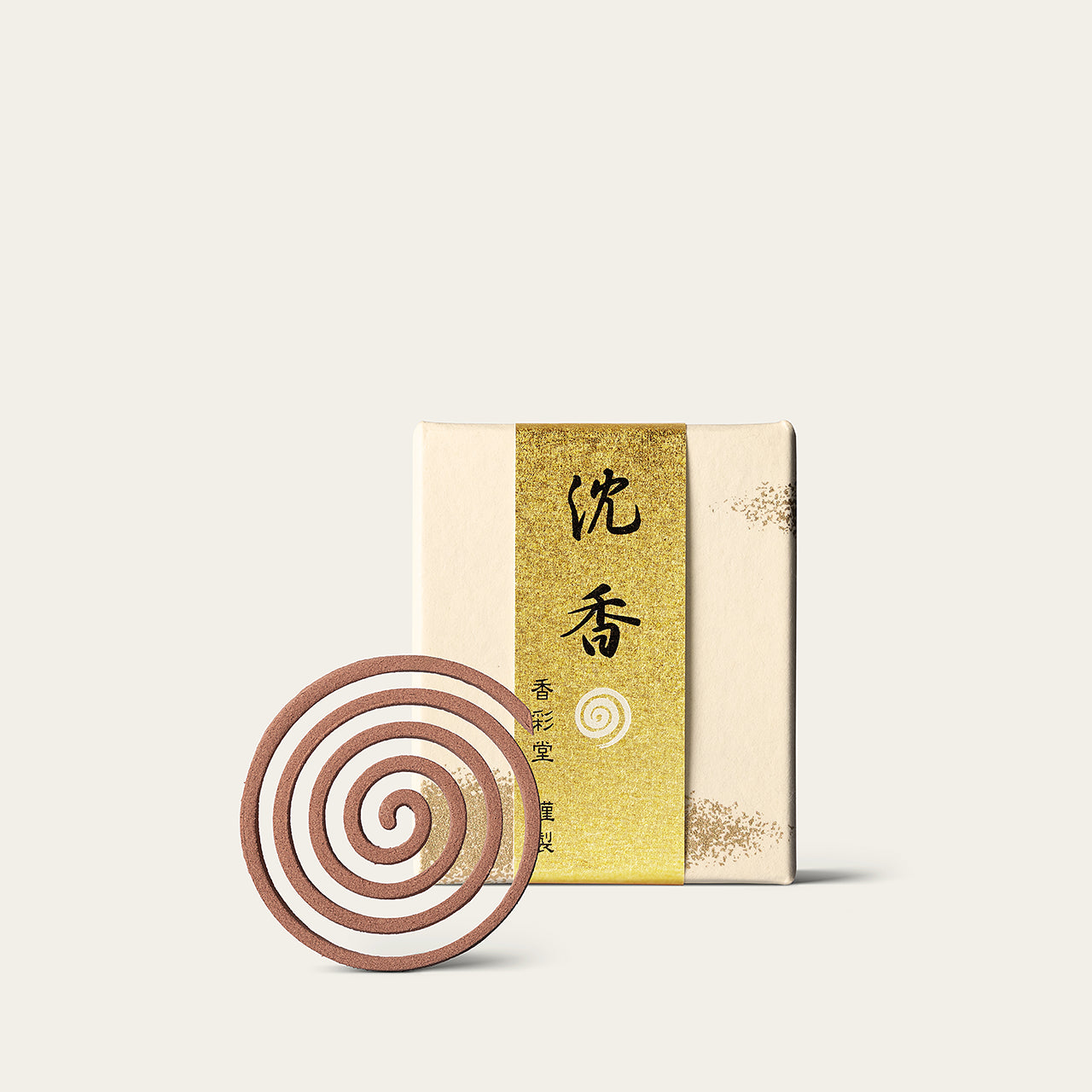 Atmosphere Incense Kousaido Agarwood Incense Coil Spiral 10-coil Box