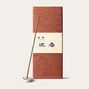 Minorien Fuin Fu-In Agarwood Jinko Japanese incense sticks (60 sticks) with Atmosphere ceramic incense holder