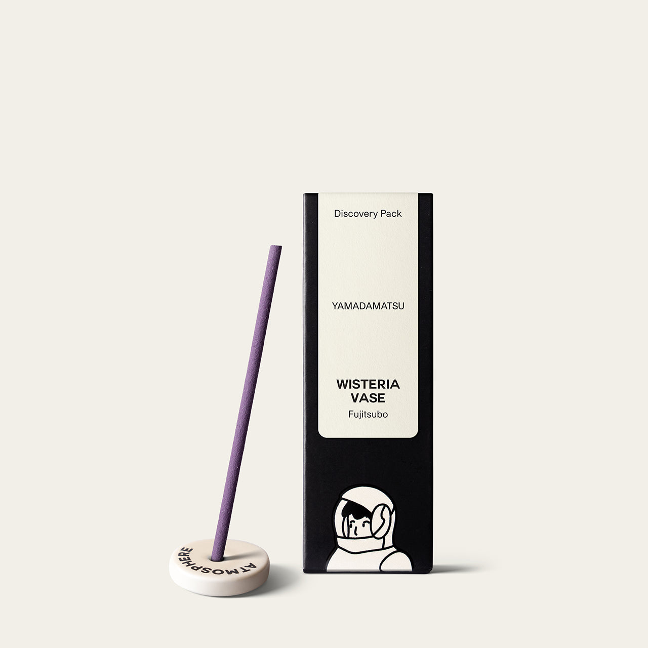 Yamadamatsu Rakuen Wisteria Vase Fujitsubo contemporary Japanese incense sticks in trial size Atmosphere Exclusive
