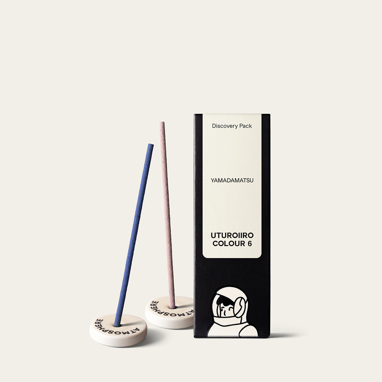 Yamadamatsu Uturoiiro Colour 6 Powdery Musk and Sweet Amber contemporary Japanese incense sticks in trial size Atmosphere Exclusiver