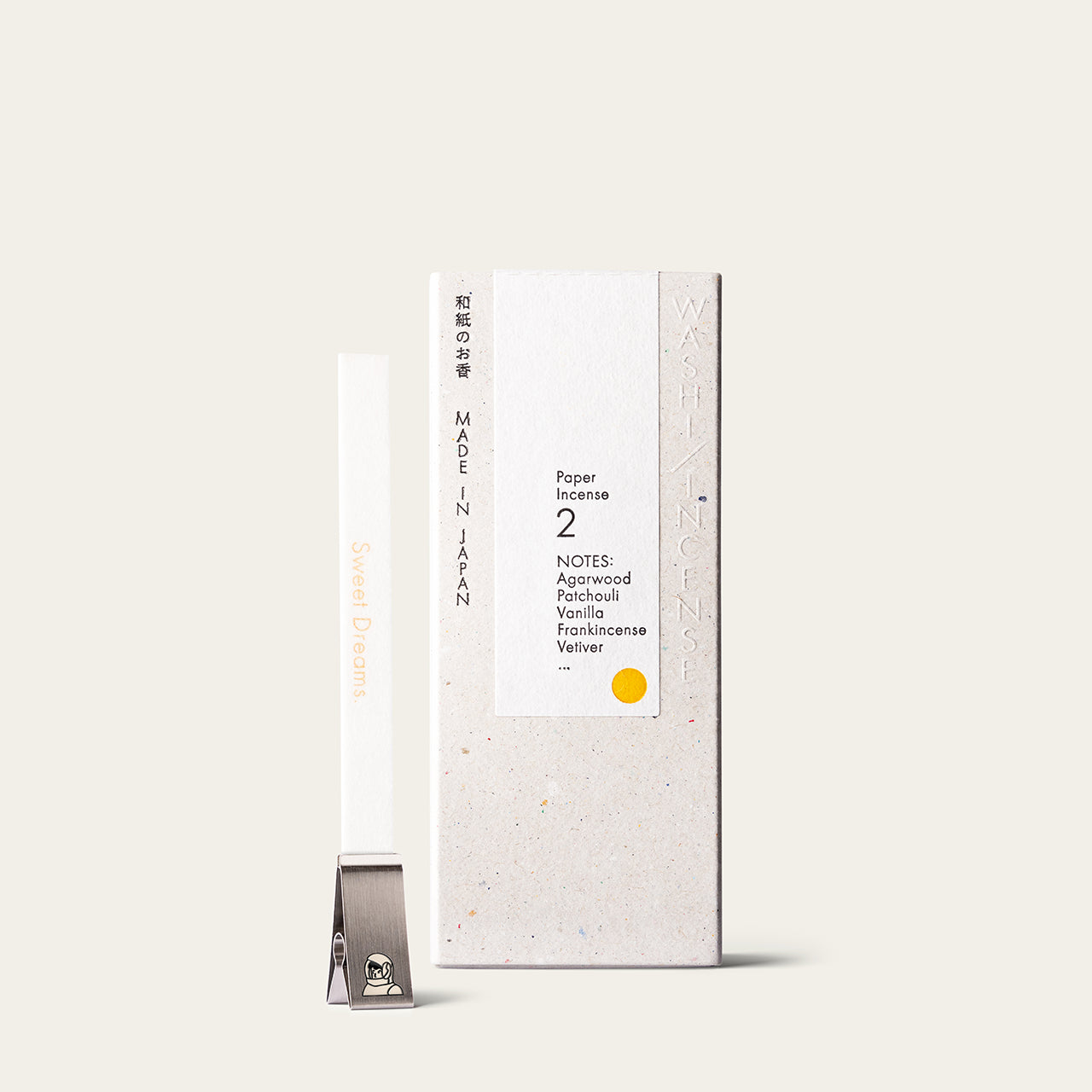 Atmosphere Kunjudo Washi Japanese incense paper number 2 (30 strips) with clip holder