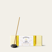 Kyukyodo Golden Pigeon Kinbato 10cm Japanese incense sticks (85 sticks) with Atmosphere ceramic incense holder