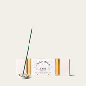 Kyukyodo Magnolia Gyokurankou 10cm Japanese incense sticks (85 sticks) with Atmosphere ceramic incense holder