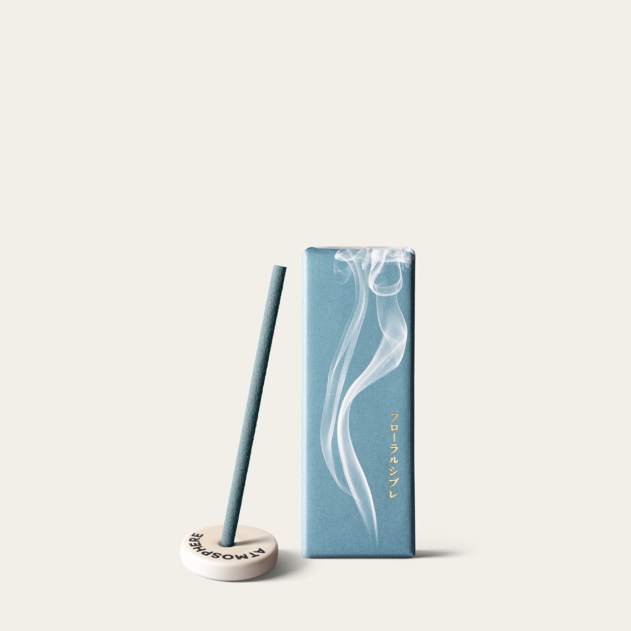 Kyukyodo Fragrance Mini Floral Chypre Japanese incense sticks (20 sticks) with Atmosphere ceramic incense holder