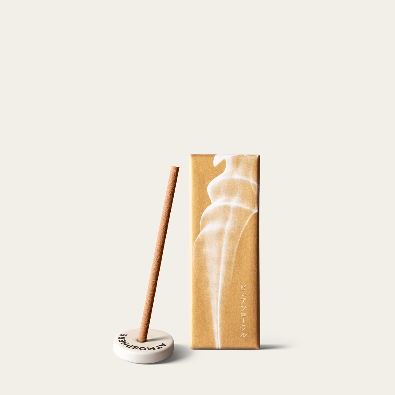 Kyukyodo Fragrance Mini Pure Floral Japanese incense sticks (20 sticks) with Atmosphere ceramic incense holder