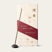 Shorindo Agarwood Calming Jinko Nagomi Japanese incense sticks (150 sticks) with Atmosphere ceramic incense holder