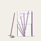 Shoyeido Tamayura Kyoto Purple Kyo-murasaki Japanese incense sticks (200 sticks) with Atmosphere ceramic incense holder