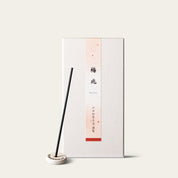 Yamadamatsu Seasonal Springtime Prelude Baieyo Japanese incense sticks (30 sticks) with Atmosphere ceramic incense holder
