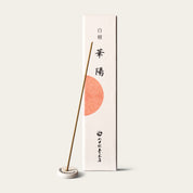 Yamadamatsu Premium Sun Bloom Kayo Japanese incense sticks (75 sticks) with Atmosphere ceramic incense holder