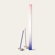 Yamadamatsu Uturoiiro Colour 6 Powdery Musk and Sweet Amber Japanese incense sticks (30 sticks) with Atmosphere ceramic incense holder